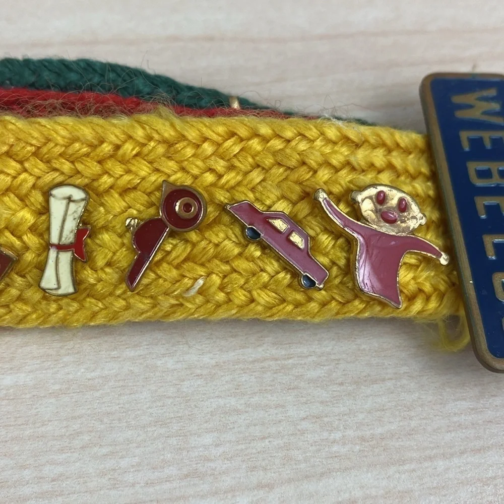 Vtg 80s Boy Scout Pins on Nylon Straps